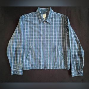 Gap Vintage 90’s Men’s Plaid Shirt Like Bomber  James Dean Harrington Jacket HTF